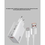 Kap Kaç 120W Usb-C Şarj Adaptörü Süper Hızlı Şarj Güç Kaynağı Seti - Belirtilmemiş - Ahşap - Beyaz