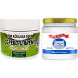 Kap Kaç 2 Tane Çörek Otu Kremi Orta Boy 100 ml Krem + 2 Tane Snow Kitten Menthol Balm 50 ml / Sırt Bel Kas Diz Dirsek Iskelet Agrilarina Masaj Seti - Belirtilmemiş