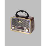 Kap Kaç Ahşap Nostaljik Radyo Bluetooth USB Sd Kart Destekli - Belirtilmemiş