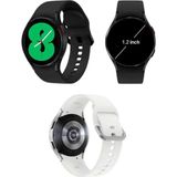 Kap Kaç Akıllı Saat Bluetooth Bağlantılı Yuvarlak Ekran Plastik Kordonlu - Altın - Siyah - 35 - 48 mm - Belirtilmemiş