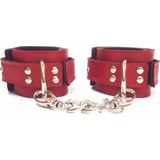 Kap Kaç Fiyonkx Fantezi Kırmızı Içi Peluş Deri Kelepçe 1201 Unisex - Belirtilmemiş
