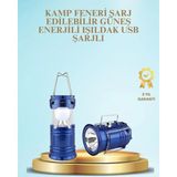 Kap Kaç Güneş Enerjili Kızaklı Şarjlı Büyük Boy Kamp Feneri – USB Çıkışlı, Katlanabilir, Çok Fonksiyonlu - Belirtilmemiş - 0 - Siyah
