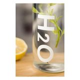 Kap Kaç H2O Borosilikat Cam Matara Vakum Kapaklı Su Şişesi Suluk Beyaz 1000 ml - Belirtilmemiş - 00-Siyah
