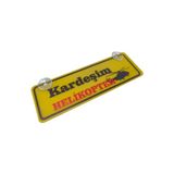 Kap Kaç Kardeşim Helikopter Yazılı Sarı Dekor Plaka Vantuzlu Cam Süsü 22X7.5CM Kh2 - Belirtilmemiş