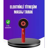 Kap Kaç Kırmızı Işık Terapi Özellikli Saç Derisi Masaj Tarak Anti Dökülme - 000-Siyah