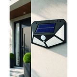 Kap Kaç Solar LED Bahçe Aydınlatma Lambası 3 Işık Modlu Sensörlü Duvar Tipi Dış Mekan - 0 - Siyah - Belirtilmemiş