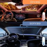 Kap Kaç Toyota Yaris, Vw Polo, Kia Rio, Fiat Punto, Hyundai Accent Blue Uyumlu Oto Şemsiye - Belirtilmemiş - 1BW-Beyaz