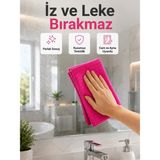 Kap Kaç Yüksek Su Emici Mikrofiber Temizlik Bezi Cam, Mutfak ve Banyo Temizliği - Belirtilmemiş