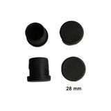 Kap Kaç Yuvarlak Boru Profil Iç Tapa 28 mm 4 Adet - Belirtilmemiş