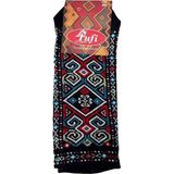 Kapadokya Hediyelik Kilim Desenli Patik Çorap 2 ADET - Siyah - Siyah - 36 - 40