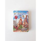 Kapadokya Hediyelik Şık Desenli, Taşlı, Çift Taraflı,dikdörtgen İNCE(6,50X8,50 Cm) Cep, Çanta, Makyaj Aynası