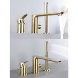 Kapadokya Style Banyo Bataryası Küvet Jakuzi Duş Seti Ankastre Mat Gold Yeni Ürün