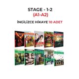 Kapadokya Yayınları İNGİLİZCE HİKAYE A1-A2 SEVİYELERİ (STAGE 1 VE 2) SEVİYELERİ 10 LU SET