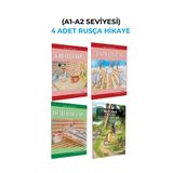 Kapadokya Yayınları RUSCA HİKAYE KİTABI SETİ A1 +A2 SEVİYESİ 4 KİTAP SETİ (KARAKOT OKUMALIDIR)