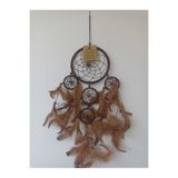 kapadokyahediyelik Renkli Tüylü Küçük Boy Düş Kapanı (Dream Catcher) Duvar Süsü – El Yapımı Bohem Dekorasyon