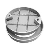 Kapak Kapağı, Paslanmaz Çelik Yuvarlak Rögar Kapağı ve Çerçevesi, Çektirme Kancalı Gizli Septik Depo Kapağı, Kolay Kurulum ve Güvenlik için Erişim Kapağı (30 cm/12)
