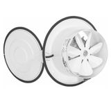 Kapakli Banyo Wc Isyeri Havalandirma Aspiratoru Fani Kirli Hava Kotu Koku Metal Vantilator 200 Mm