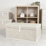 Kapaklı Büyük Boy Organizer, Katlanabilir Ve Dayanıklı Saklama Kutusu, 70X40x30 Cm