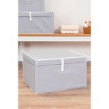 Kapaklı Çok Amaçlı ( Çamaşır-Saklama-Düzenleme Vb.) Hurç, Kutu Maxi 50X40X30 - Antrasit - Seçenek 1