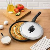 Kapaklı Döküm Granit Balık ve Börek Tavası 34 cm