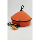 Kapaklı Hasır Sepet Hediyelik Dekorasyon Saklama Kututu Organizer-20x7cm OZLEM1004