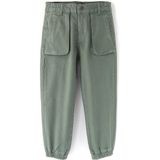 Kapaklı Patch Cep Detaylı Erkek Çocuk Kanvas Jogger Pantolon Yeşil Renk Erkek Çocuk Pantolonu 001-0002083 - 4 - 5 Yaş