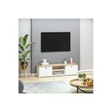 Kapaklı Raflı Beyaz Çırağan Tv Ünitesi Ve Tv Sehpası