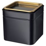 Kapaklı Saklama Kutusu Çay-Kahve Kutusu IKEA 10x10x10 cm Siyah
