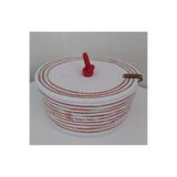 Kapaklı Sepet Hasır Sepet Yeniyıl Düzenleyici Dekorasyon Sunum Mutfak Banyo Organizer - 20x9cm 1001000009363