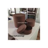 Kapaklı sepet takımı 3 lü sepet takımı organizer düzenleyici saklama kutusu hasır sepet handmade OZLEM1660