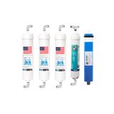 Kapalı Kasa 12" İnç 5li İnline Filtre Seti (Nsf Onaylı) Vontron Membranlı (Aquatime)