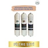 Kapalı Kasa 12 Inç Su Arıtma Cihazı Filtresi 3 Lü Set