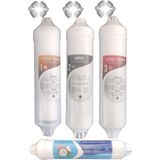 Kapalı Kasa 12 Inç Su Arıtma Cihazı Filtresi Inline 4 Aşamalı Set - Çok Renkli