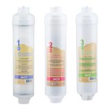 Kapalı Kasa Reverse Osmosis Tezgahaltı 12 Inch Su Arıtma Cihazı Jaco Inline Filtre Seti - 3' Lü Ön Filtre Set