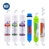 Kapalı Kasa Su Arıtma Cihazı 6 lı Inline Filtresi Seti 6 Aşamalı LG & KUNO Membran