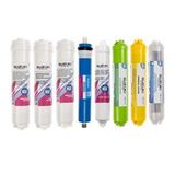 Kapalı Kasa Su Arıtma Cihazı Tam Set (8 Filtre) Mineral, Detoks Ve Alkali Filtre İlaveli (Beyaz - Antrasit)