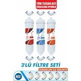 Kapalı Kasa Su Arıtma Cihazları Için Inline 3'lü Filtre Seti 6 Aylık Bakım Seti
