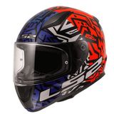 Kapali Kask Ls2 Rapid 2 Memphis Kirmizi Mavi L