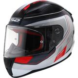 Kapalı Kask Ls2 Rapıd Slıde Orjinal M - Siyah - Açık Gri - Kırmızı