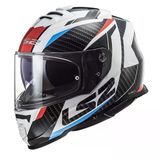 Kapalı Kask Ls2 Storm 2 Racer Mavi Kırmızı Orjinal Vizörlü Xl
