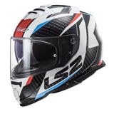 Kapali Kask Ls2 Storm 2 Racer Mavi Kirmizi Vizörlü L