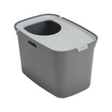 Kapalı Kedi Tuvaleti, 59 cm Gri/koyu Gri Renk Seçeneği