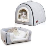 Kapalı Kediler için Kedi Yatağı, Katlanabilir kedi mağarası, Kaymaz ve Suya Dayanıklı Taban, Kapalı Kediler veya Küçük Köpekler için kedi Evleri, Yavru Çadır, Tavşan Yatağı, kedi yatakları ve Mobilya