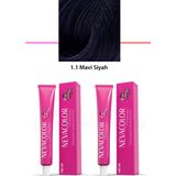 Kapamarka Nevacolor 2'li Set Premium 1.1 Mavi Siyah - Kalıcı Krem Saç Boyası 2 X 50 G Tüp