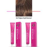 Kapamarka Nevacolor 2'li Set Premium 8.0 Yoğun Açık Kumral - Kalıcı Krem Saç Boyası 2 X 50 G Tüp