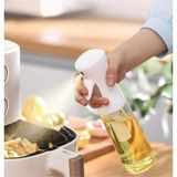 Kapamarka Zeytinyağı Limon Cam Sprey Şişesi Cam Yağ Püskürtücü Yağdanlık Airfryer Tasarruf 200 Ml