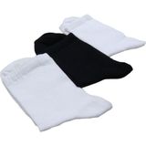 Kapar Yakamoz 3'lü Extra Rahat Unisex Spor Yarım Konç Kolej Çorap - 39 - 40 - Beyaz