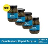 Kapari Turşusu 4 Kavanoz x 100 gr Süzülmüş Ağırlık - 400 gr