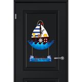 Kapbirhediye Bebek Odası Ahşap Kapı Süsü Gemi