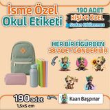 Kapbirhediye Okul Etiketi Isme Özel Kalem Defter Etiketi Groot 1 Temalı 190 Adet